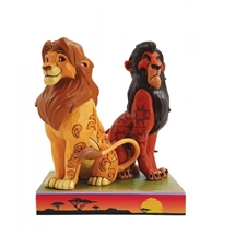 Disney Traditions - Scar and Simba H: 16,5 cm.